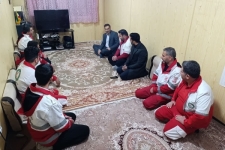 بازدید شبانه فرماندار سرپل‌ذهاب از پایگاه امداد و نجات احمد ابن اسحاق (ره) هلال احمر