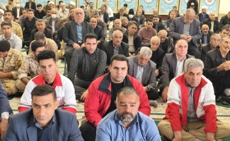 آیین برگزاری نماز جمعه سرپل ذهاب به روایت تصویر