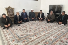 دیدار معاون سیاسی فرمانداری، مسئولان جهاد کشاورزی و بنیاد شهید با یادگار دفاع مقدس در سرپل‌ذهاب