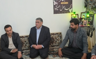 تأکید بر تداوم راه شهدا در دیدار با خانواده شهید «محمد رسول امیری»