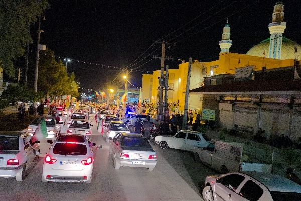 نود و یکمین شب غیرت؛ کاروان حماسه در خیابان‌های سرپل‌ذهاب به حرکت درآمد