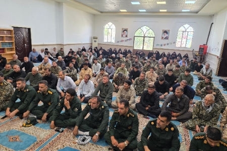 تجدید میثاق پاسداران و بسیجیان سرپل‌ذهاب با ولایت و راه شهیدان
