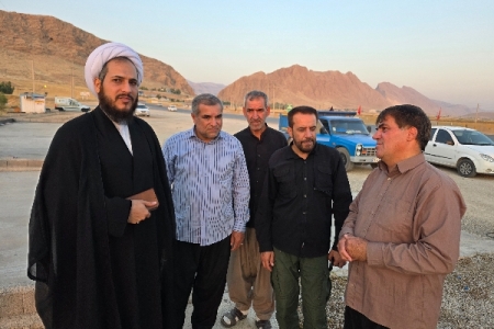 بازدید امام جمعه سرپل‌ذهاب و فرمانده سپاه از روند آماده‌سازی مواکب اربعین