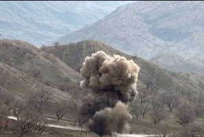 انفجار مین در شهرستان مرزی قصرشیرین/ ۲ نفر دچار موج گرفتگی شدند