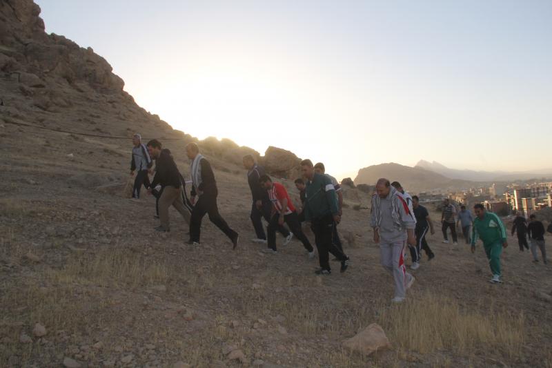 کوهپیمایی کارکنان نیروی انتظامی سرپل ذهاب