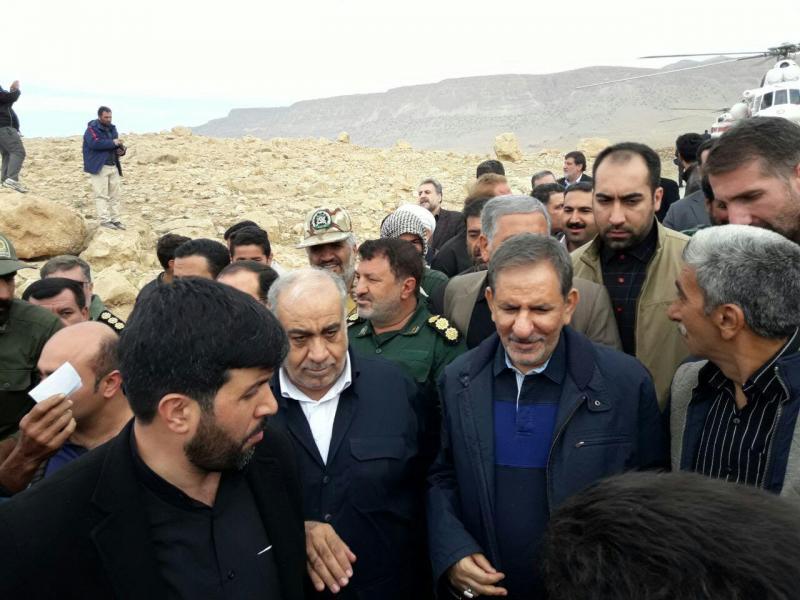 معاون اول رئیس‌جمهور وارد سرپل ذهاب شد