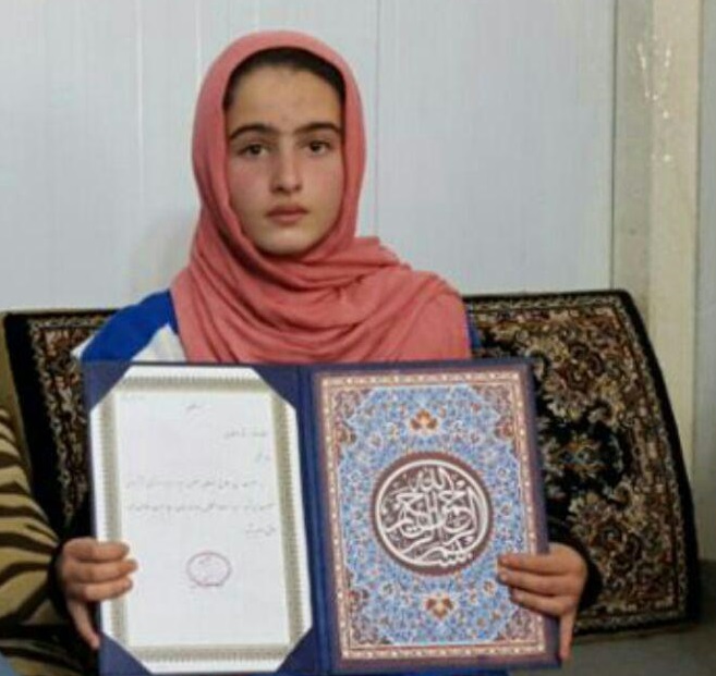 جوانترین دهیار ایران یک دختر یازده ساله در شهرستان زلزله زده سرپل ذهاب