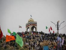 حماسه آفرینی هنرمندان و دانشجویان بسیجی کرمانشاه در یادمان‌ بازی‌دراز