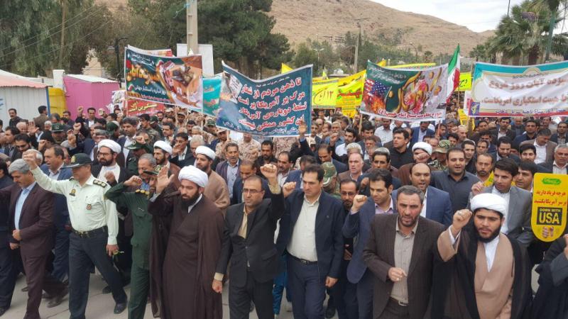 آغاز راهپیمایی 13 آبان در سرپل ذهاب/ فریاد استکبار ستیزی در این شهرستان مرزی طنین انداز شد