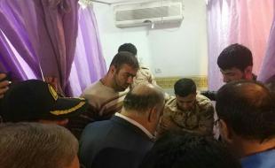عیادت استاندار کرمانشاه از مصدومان زلزله ۶.۴ ریشتری شب گذشته