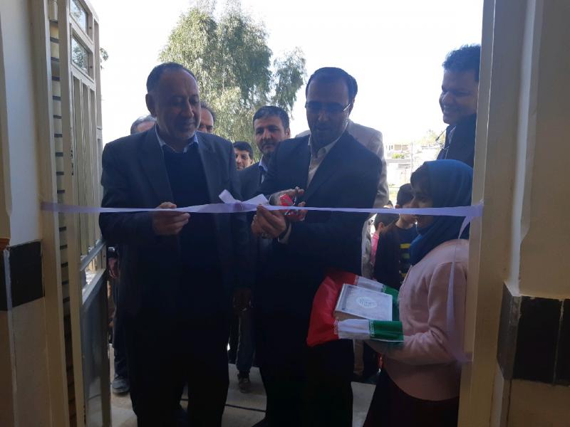 افتتاح مدرسه 2 کلاسه روستایی در شهرستان زلزله زده سرپل ذهاب