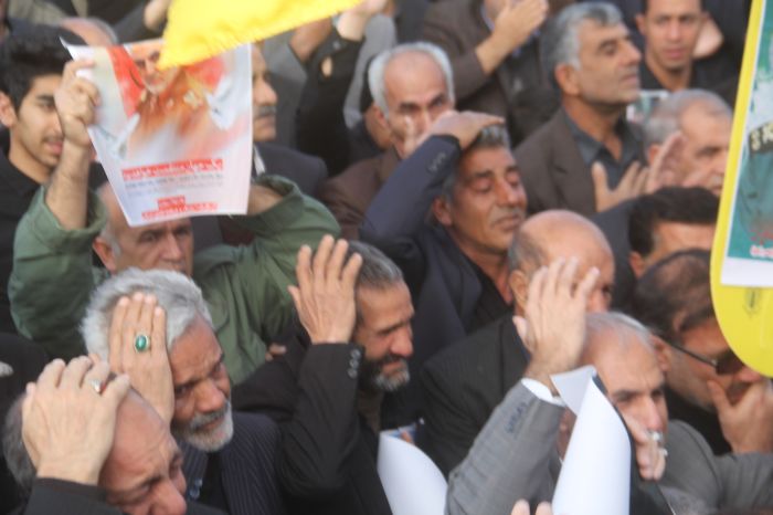 گوشه‌ای از تجمع و عزاداری مردم ایران در پی شهادت سردار سلیمانی