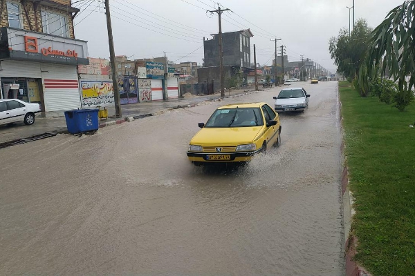 وضعیت خیابان های سرپل ذهاب بعد از بارندگی