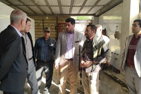 بازدید فرماندار و مسئولین سرپل‌ذهاب از آماده سازی یادمان شهدای بازی دراز