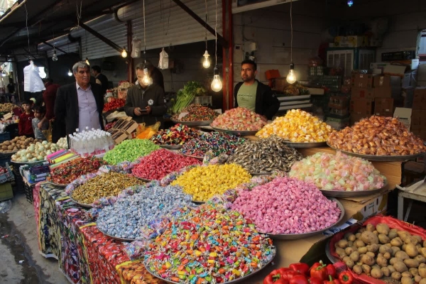 حال و هوای بازار سرپل‌ذهاب در آستانه عیدنوروز