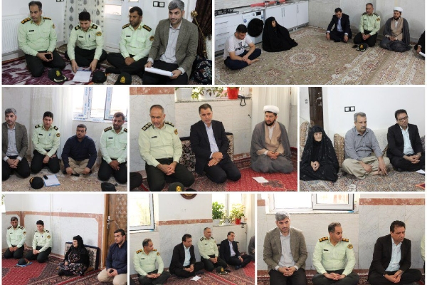دیدار مسئولان شهرستان سرپل ذهاب با خانواده شهدای فراجا
