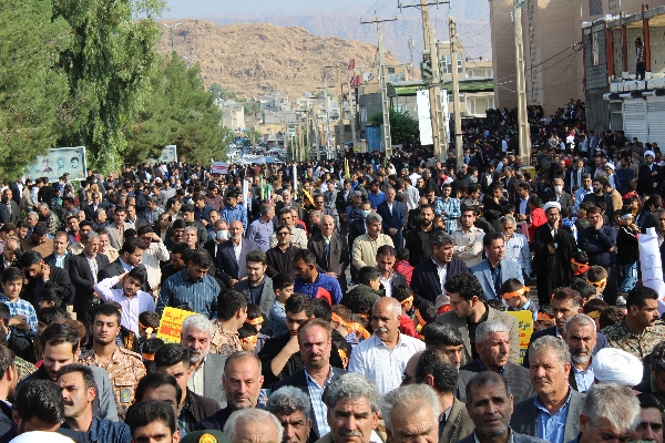بیانیه تقدیر مسئولین شهرستان برای حضور مردم در راهپیمایی یوم الله ۱۳ آبان ماه
