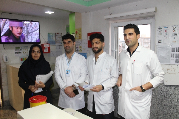 دیدار و تجلیل از پرستاران بیمارستان شهدای سرپلذهاب به مناسبت روز پرستار