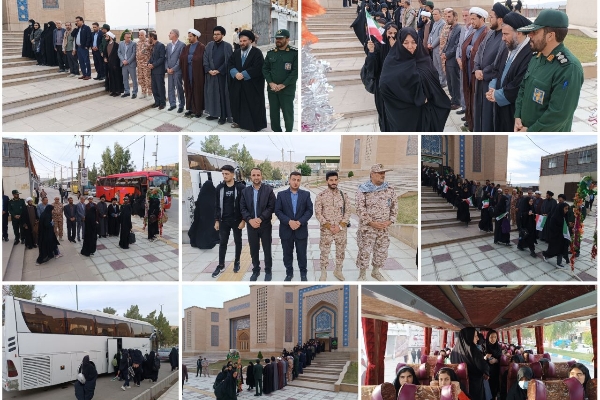 اعزام دانش آموزان دختر سرپلذهابی به اردوی راهیان نور