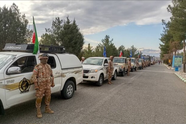 اجرای ستون‌کشی یگان‌های عمل‌کننده در رزمایش پیامبر اعظم ۱۹