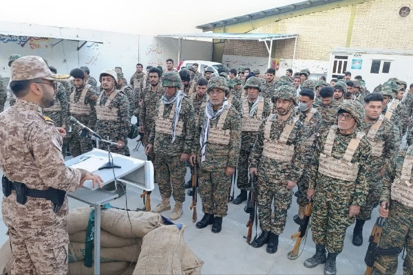 اعزام بسیجیان گردان امام حسین(ع) سرپل‌ذهاب به رزمایش پیامبر اعظم ۱۹ در منطقه عمومی ازگله