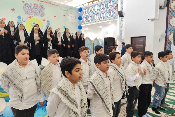 سومین تجمع کودکان و نوجوانان مهدوی در حرم احمد ابن اسحاق سرپل‌ذهاب