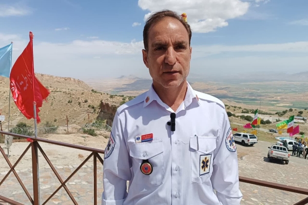 استقرار هشت دستگاه آمبولانس و اتوبوس آمبولانس در بازی دراز / پوشش کامل خدمات بهداشتی درمانی مراسمات گرامیداشت عملیات بازی دراز