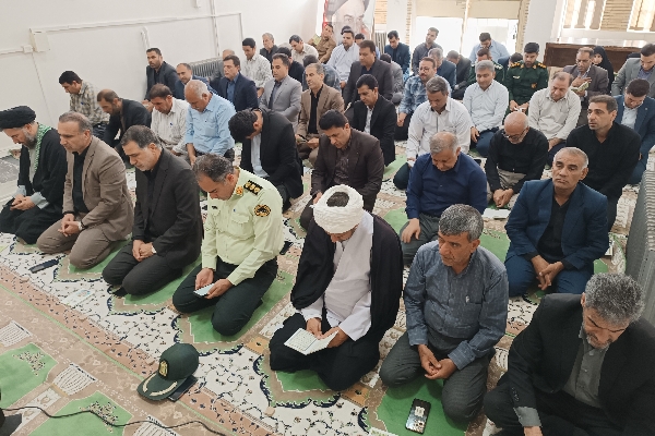 برگزاری مراسم سوگواری و زیارت عاشورا بمناسبت شهادت خادم الرضا (ع) آیت الله سید ابراهیم رئیسی و هیئت همراه در فرمانداری سرپل ذهاب