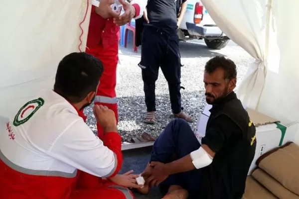 آمادگی امدادگران سرپل‌ذهابی برای خدمات‌رسانی به زوار