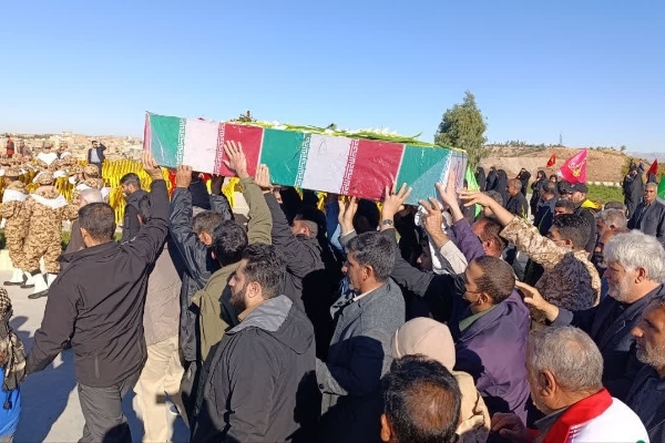 آئین استقبال از پیکر مطهر شهید گمنام در شهرستان قصرشیرین