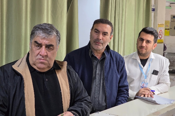 بازدید دکتر فتح‌الله حسینی از اورژانس بیمارستان شهدای سرپل‌ذهاب