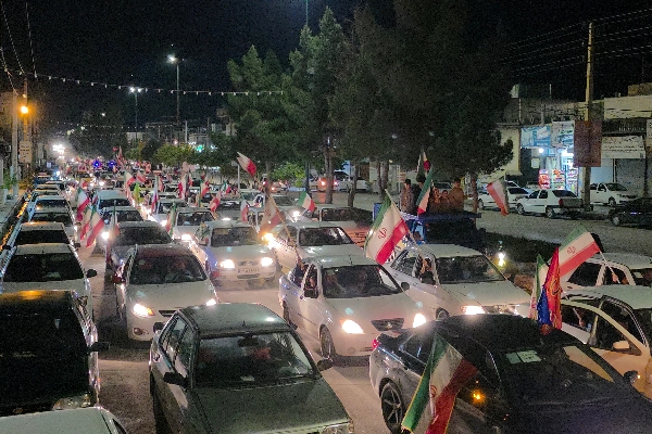 کاروان غیرت در سرپل‌ذهاب؛ فریاد حمایت از رزمندگان اسلام