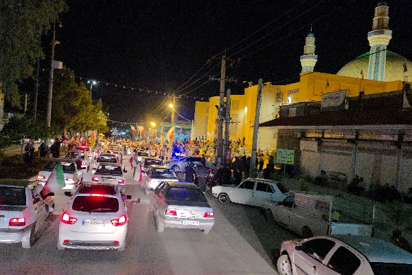 نود و یکمین شب غیرت؛ کاروان حماسه در خیابان‌های سرپل‌ذهاب به حرکت درآمد